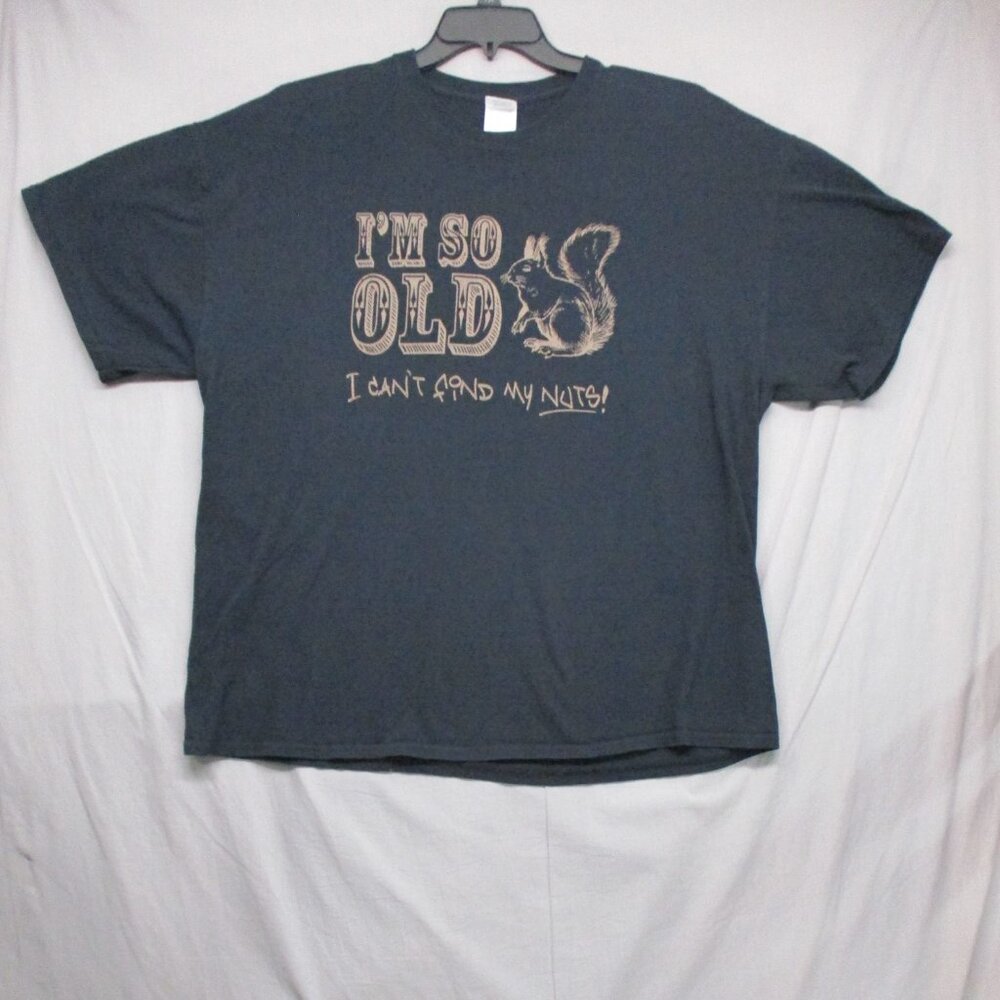 Gildan Graphic Print T-Shirt Black Men‎ Size | 2XL